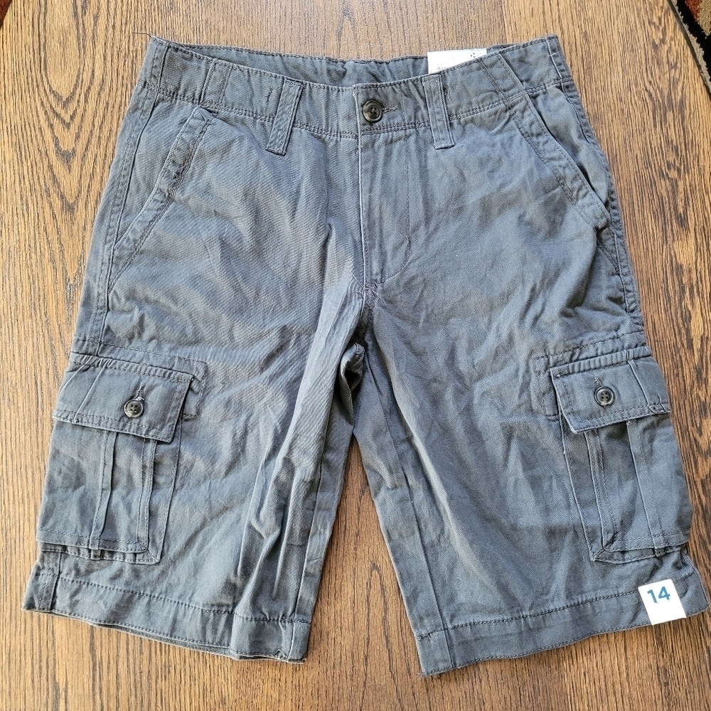 Arizona Jean Co. Gray Cargo Shorts Size Boy's 14 Regular NEW with Tags